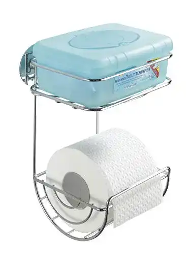 Toilettenpapierhalter ohne Bohren WENKO Turbo-Loc®