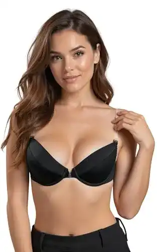Push-Up-BH VIVISENCE Eve 1012 Push-Up BH Dame Transparent