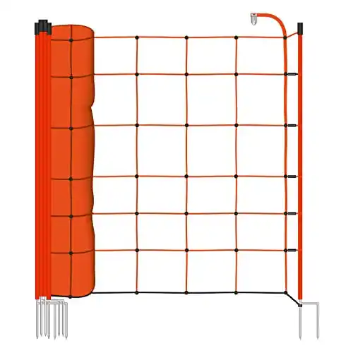 Schafnetz VOSS.farming Elektronetz 50m 2 Spitzen 90cm 13 Pfähle