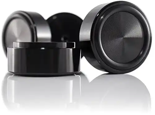 Lautsprecher-Absorber Hifi Lab Aluminium Füße massiv 39×17