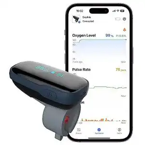 Pulsoximeter Bluetooth ViATOM Tragbarer Schlafmonitor Bluetooth
