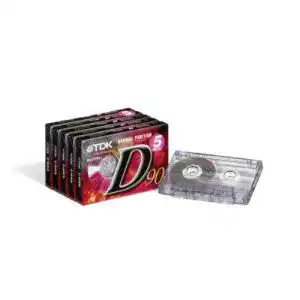 Audio-Kassetten TDK T02456 Audio Kassette D-90 (5 Stück) 90 Minuten