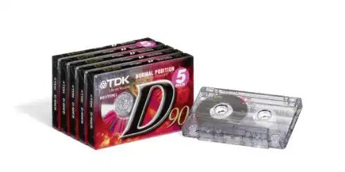 Audio-Kassetten TDK T02456 Audio Kassette D-90 (5 Stück) 90 Minuten