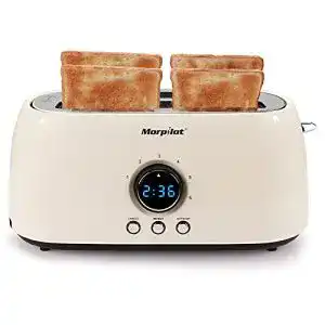 4-Schlitz-Toaster morpilot Toaster 4 Scheiben Langschlitztoaster