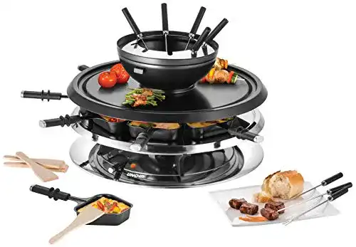 Raclette-Fondue-Set Unold 48726 RACLETTE Multi 4 in 1, 1300 W