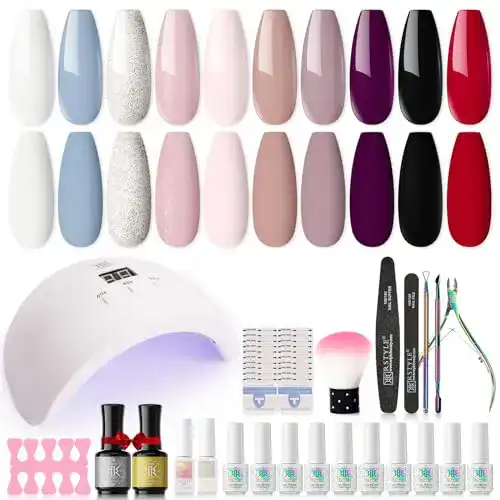 Shellac-Starter-Set RSTYLE Shellac Set Starterset mit Lampe 48W