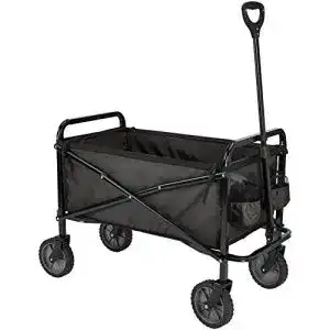 Angelwagen Amazon Basics Zusammenklappbarer Bollerwagen