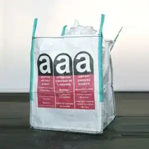 Asbest Big Bag Big Bag Asbest 90x90x110 cm mit 4 Schlaufen