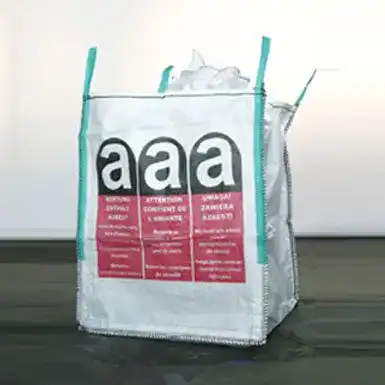 Asbest Big Bag Big Bag Asbest 90x90x110 cm mit 4 Schlaufen