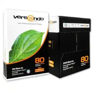 Kopierpapier A4 80g versando 2500 Blatt Marken Kopierpapier