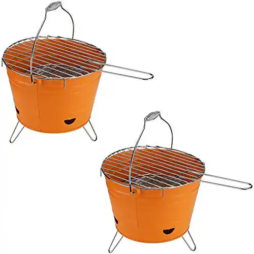 Grilleimer marion10020 Grill-Eimer Holzkohlegrill, 2er-Set
