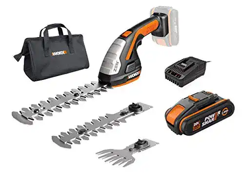 Akku-Grasschere WORX 20V Akku Gras- u. Strauchschere WG801E.4