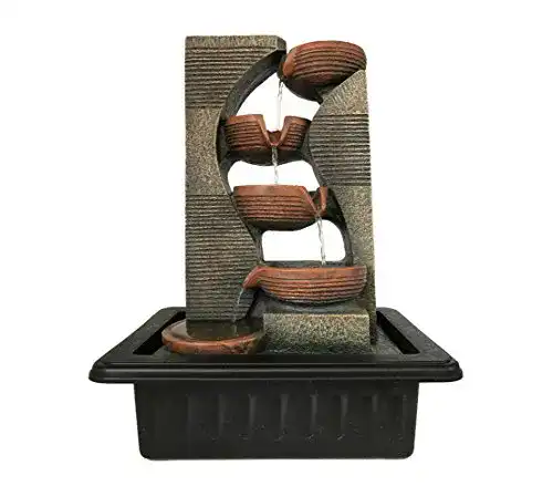Zimmerbrunnen Dehner Steinkrüge mit LED Beleuchtung, Polyresin