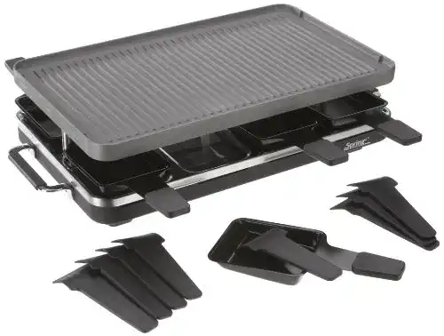 Spring-Raclette Spring 3267517001 Raclette 8, Alu/schwarz