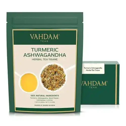 Kurkuma-Tee VAHDAM, Kurkuma Ashwagandha, 200g