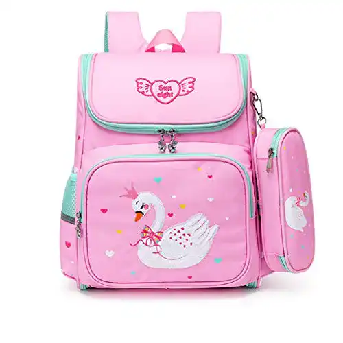 Kinderrucksack ab 6 Jahren IvyH Schultasche mit Federmäppchen