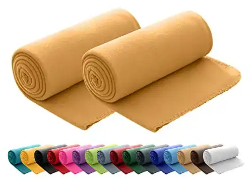 Sofadecke wometo 2er Set Polar Fleecedecke oekoTex 130×160 cm