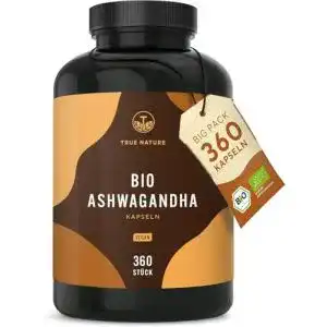 Ashwagandha TRUE NATURE Bio – 270 Kapseln mit je 650mg