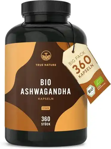 Ashwagandha TRUE NATURE Bio – 270 Kapseln mit je 650mg
