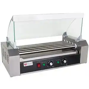 Hot Dog Maker Beeketal ‘BH5WG’ Profi, 5 rotierende Heizstäbe