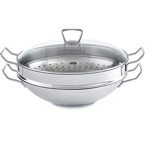Fissler-Wok Fissler Nanjing / Edelstahl-Wok (Ø 36 cm)