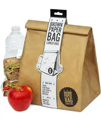 Lunchbag Luckies of London Braune Lunch Bag, Klettverschluss