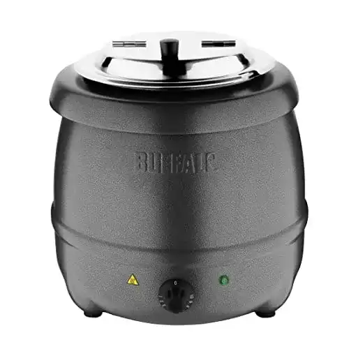 Elektrischer Suppentopf Buffalo Suppenkessel anthrazit 10L
