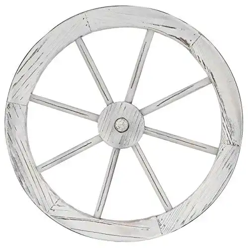 Wagenräder Nexos Holzrad Whitewash Wagenrad Ø 45 cm