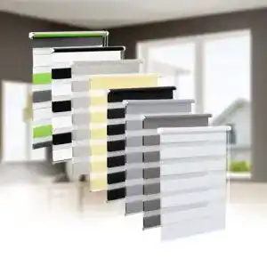 Doppelrollo Eurohome Klemmfix ohne Bohren, 45cm x 150cm