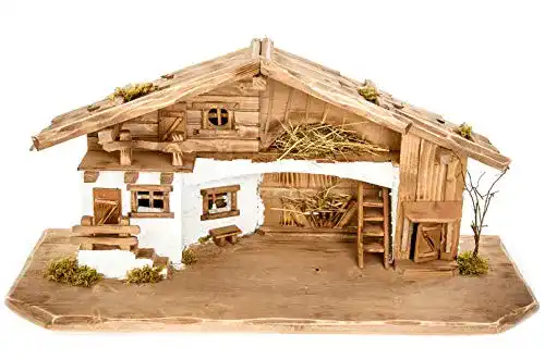 Weihnachtskrippe Holz und Gartentrends Große (W11) Krippe