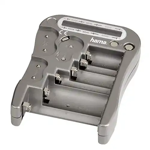 Batterietester Hama Universal für Akkus u. Batterien, LCD-Anzeige