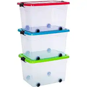 Stapelboxen astor24 PREMIUM 3er XXL Set Aufbewahrungsbox