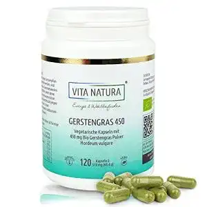Gerstengras-Kapseln VITA NATURA Energie & Wohlbefinden