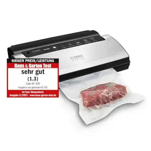 Vakuumierer Caso VC350, inkl. 2 gratis Profi Folienrollen