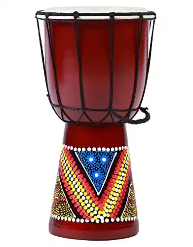 Djembe eBuddha 30cm Hohe Kinder bunt bemalt Trommel Drum