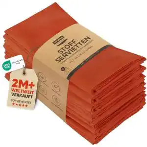 Servietten Utopia Kitchen, aus Baumwollmischung, 12er Pack
