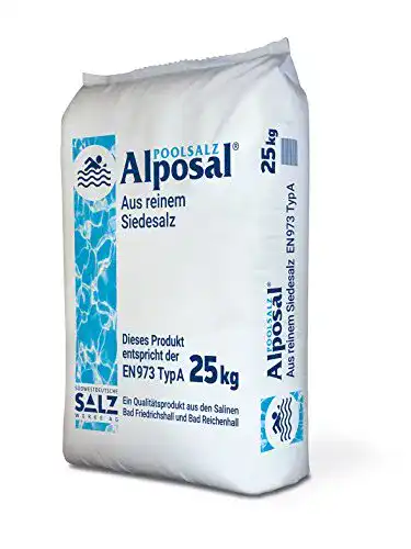 Poolsalz Alposal aus reinem Siedesalz, Chlorinator geeignet, 25kg