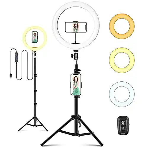 Ringlicht ITSHINY LED mit Stativ, 10 zoll / 25.4 CM Ringleuchte