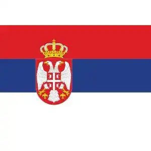 Serbien-Flagge IhrVorteil.com Outdoor Flagge mit Wappen
