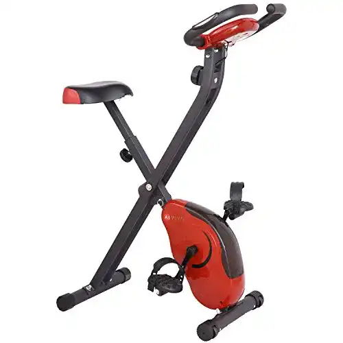 Heimtrainer (klappbar) AsVIVA | Sport Heimtrainer H14 Rot/Grau
