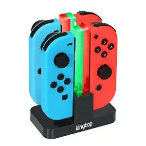 Nintendo-Switch-Controller-Ladestation KINGTOP 4 in 1 Ladegerät