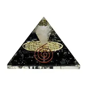 Orgonit-Pyramide Amazing Gemstone Schwarz, natürlich