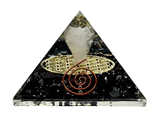 Orgonit-Pyramide Amazing Gemstone Schwarz, natürlich