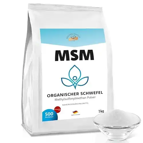 MSM-Pulver Golden Peanut MSM Pulver 1kg, Reinheit 99,92%