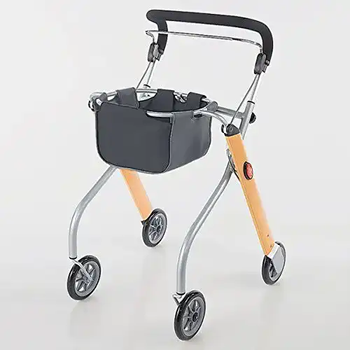 Rollator Trust Care 9320 Wohnraum – Let’s Go in Holz/Silber Optik