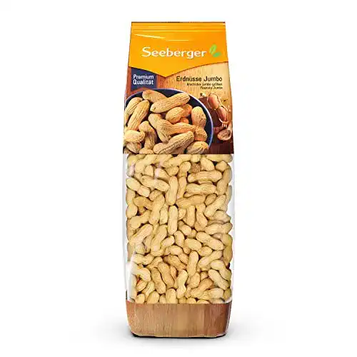 Erdnüsse Seeberger Jumbo Riesen, 5er Pack (5 x 1000 g Beutel)