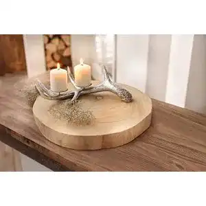 Baumscheibe Dekoleidenschaft Deko-Scheibe Wood Ø 40 cm