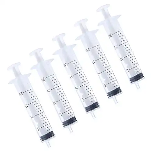 Einwegspritze ULTNICE 5 Stück 20 ml Skala-Spritze ohne Nadel