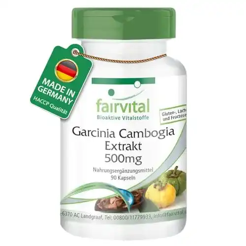 Garcinia Cambogia fairvital Kapseln – 500mg Extrakt pro Kapsel