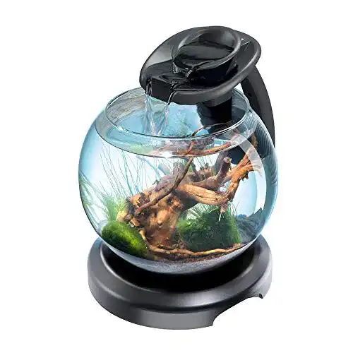 rundes Aquarium Tetra Waterfall Duo-Aquarium Globus, 6,8 l